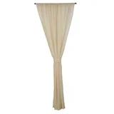 Cortina Véu 1 Folha Natural Bege140X250cm