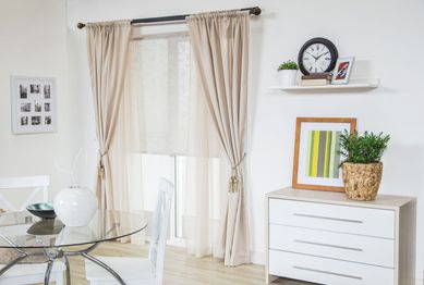 Combo Cortina Vu, Bege, 145X220cm