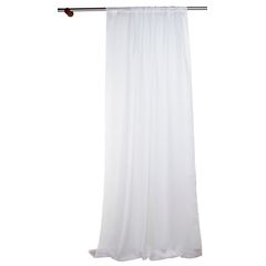 Cortina 1 Folha 220X145Cm Voil Branco Just Home Collection