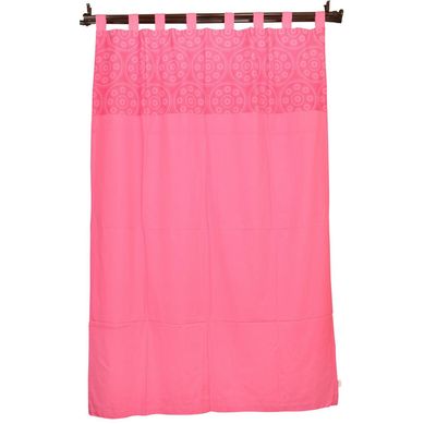 Cortina Estampada Rosa150x230cm Just Home Collection