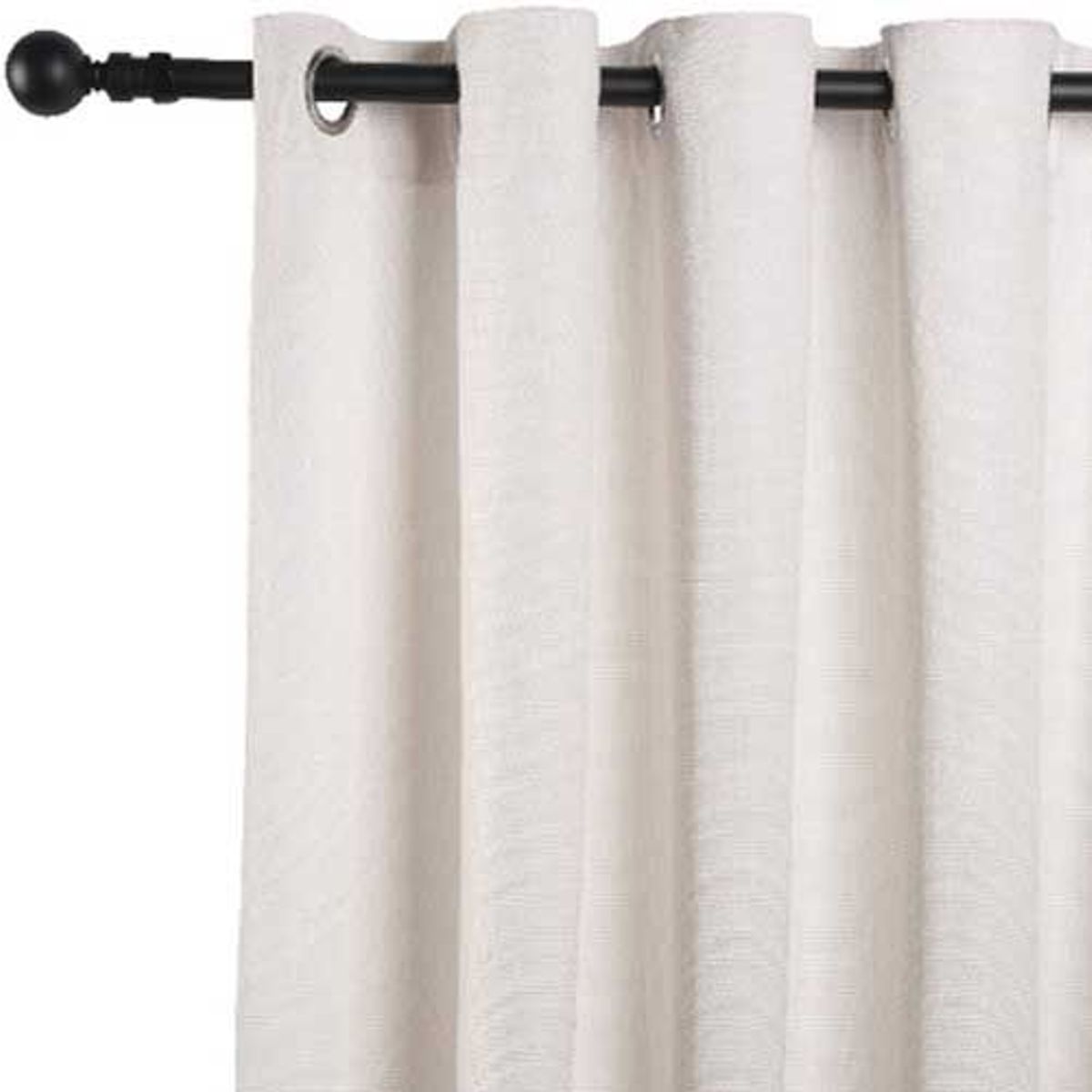 Cortina Kikar 2 Folhas Nt  Prata 145X250cm, marca Just Home Collection - Foto Principal
