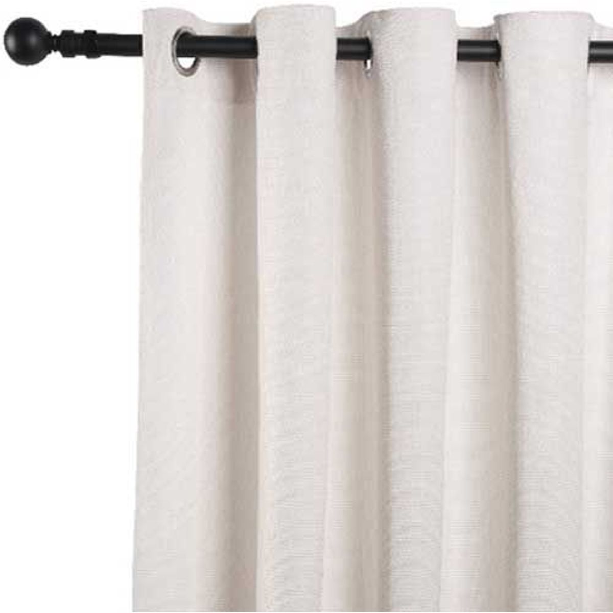 Cortina Kikar 2 Folhas Nt  Prata 145X250cm, marca Just Home Collection - Foto Principal