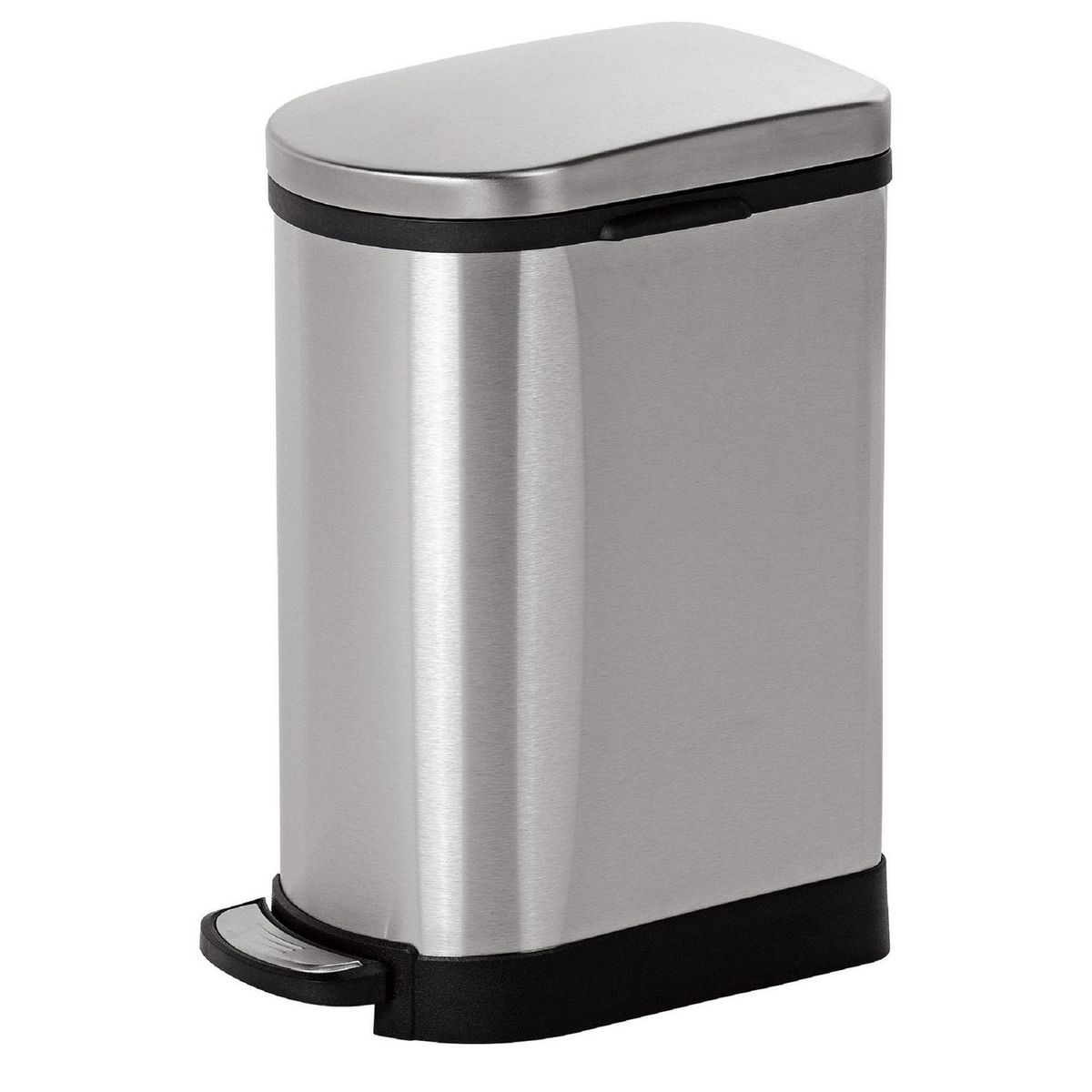 Lixeira 10l Metal Estreita Pedal Cro Just Home Collection, marca Just Home Collection - Foto 2