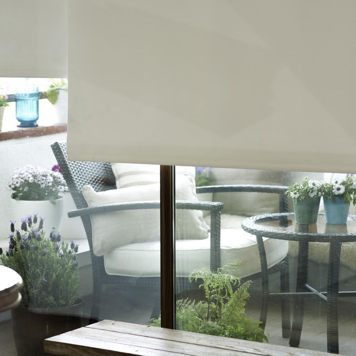 Persiana Rolo b/out 80x165cm Cru Branco Just Home Collection, marca Just Home Collection - Foto 2