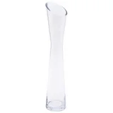 Vaso Uniflor Diagonal, Transparente, 6,5x35H, Home Collectio