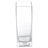 Vaso Reto Alto, Transparente, 6x6x20H, Home Collection - Bao
