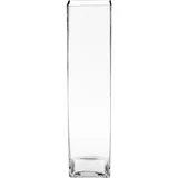 Vaso Reto Alto, Transparente, 12x12x50H