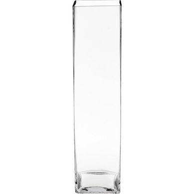 Vaso Reto Alto, Transparente, 12x12x50H