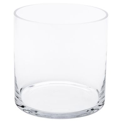 Vaso Cilindro Reto, Transparente, 15x15H, Home Collection -