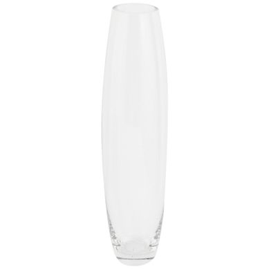 Vaso Ovalado, Transparente, 10x33H, Home Collection - Baobei