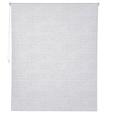 Cortina Rolo Blackout Letra Branco150x250cm Just Home Collection