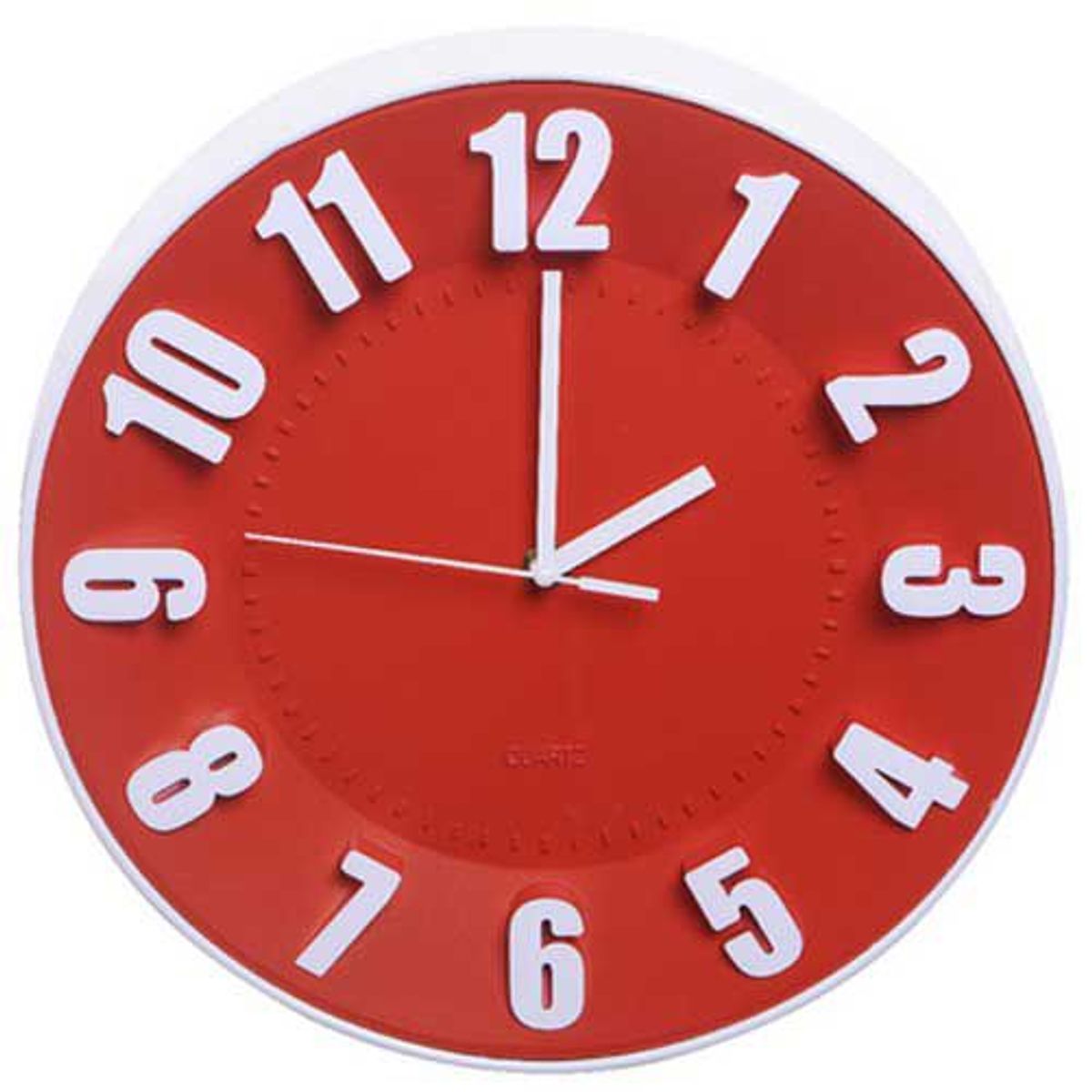 Relógio Número Vermelho 30cm, marca Just Home Collection - Foto Principal