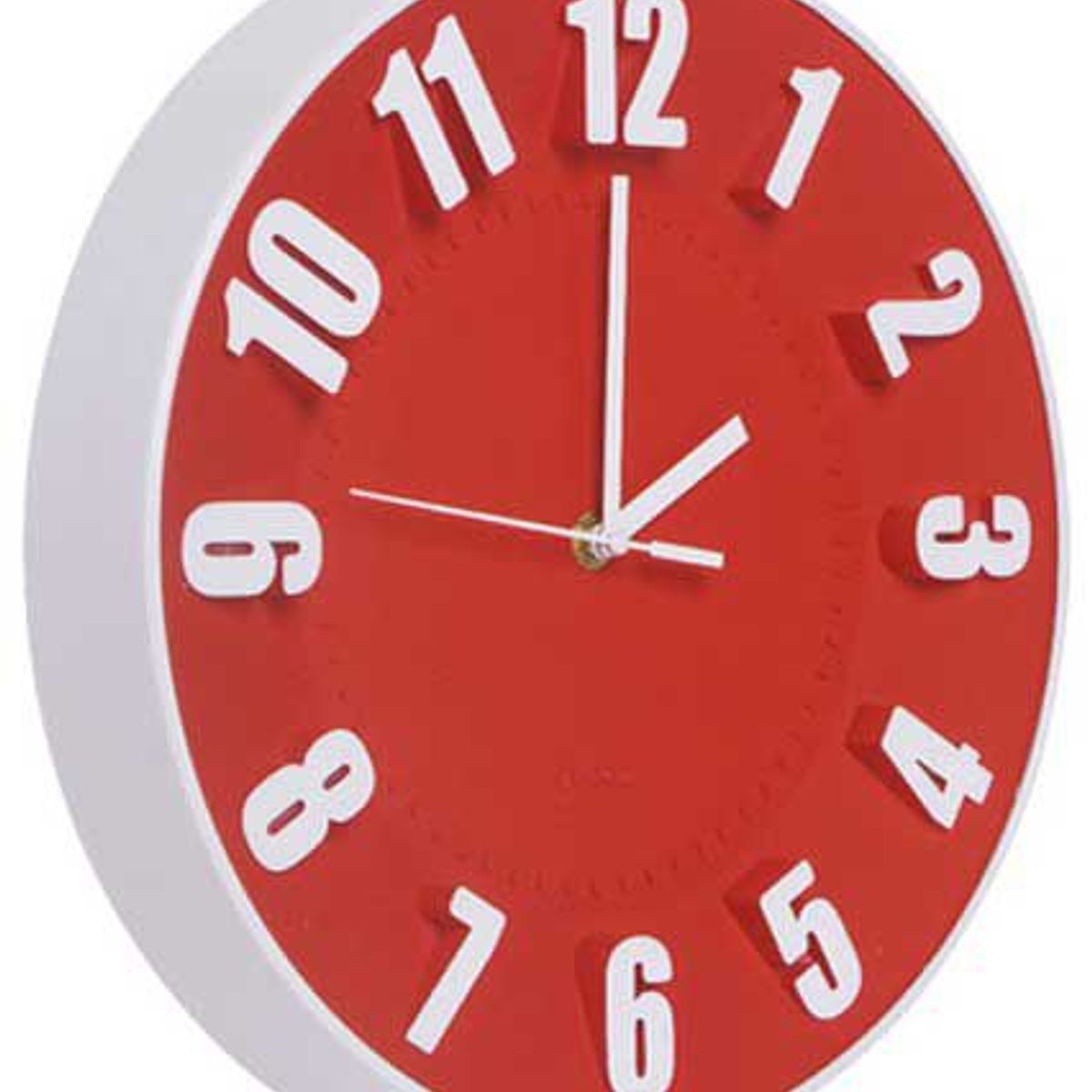Relógio Número Vermelho 30cm, marca Just Home Collection - Foto 2