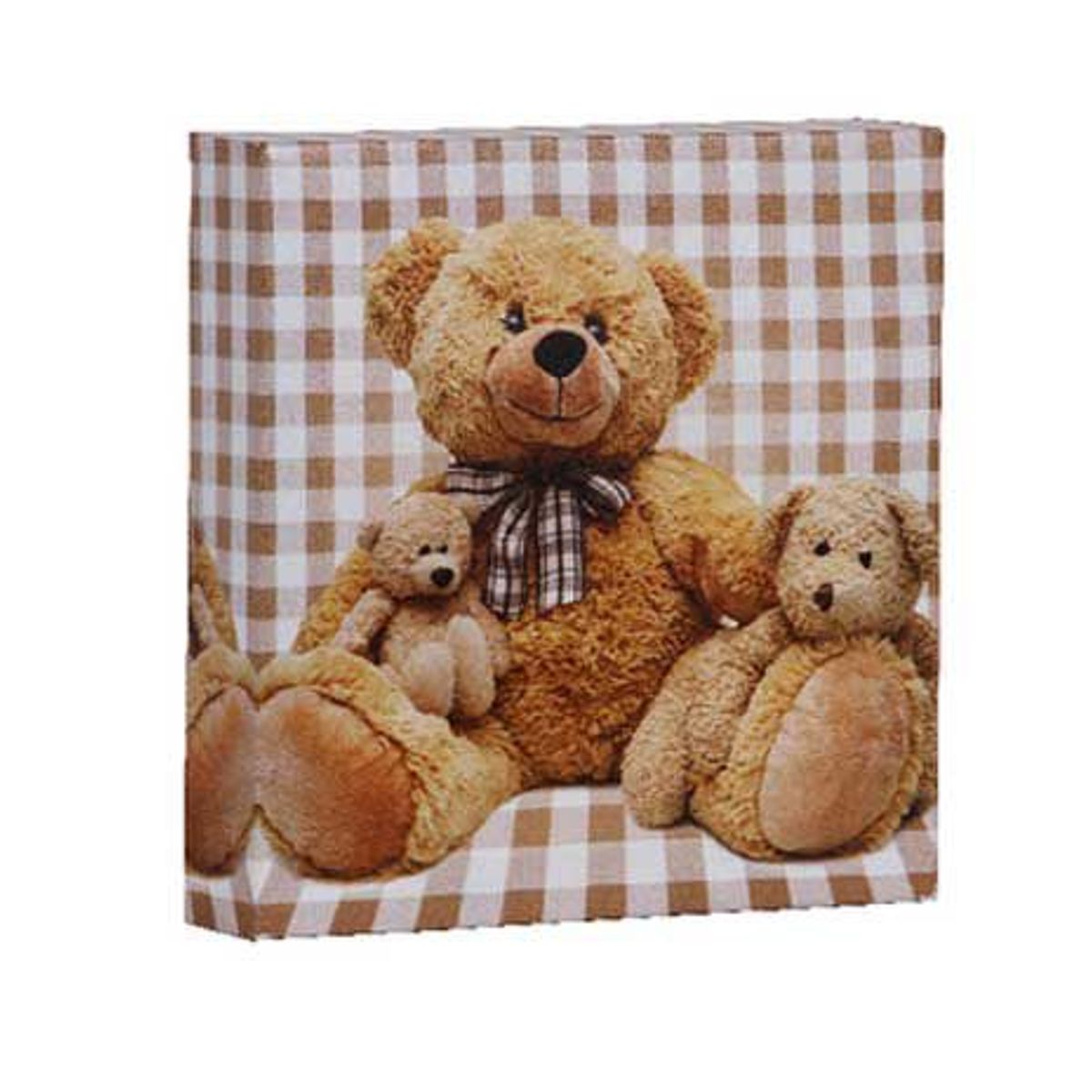 Tela Urso Sentado Verde 20x20cm, marca Just Home Collection - Foto 2