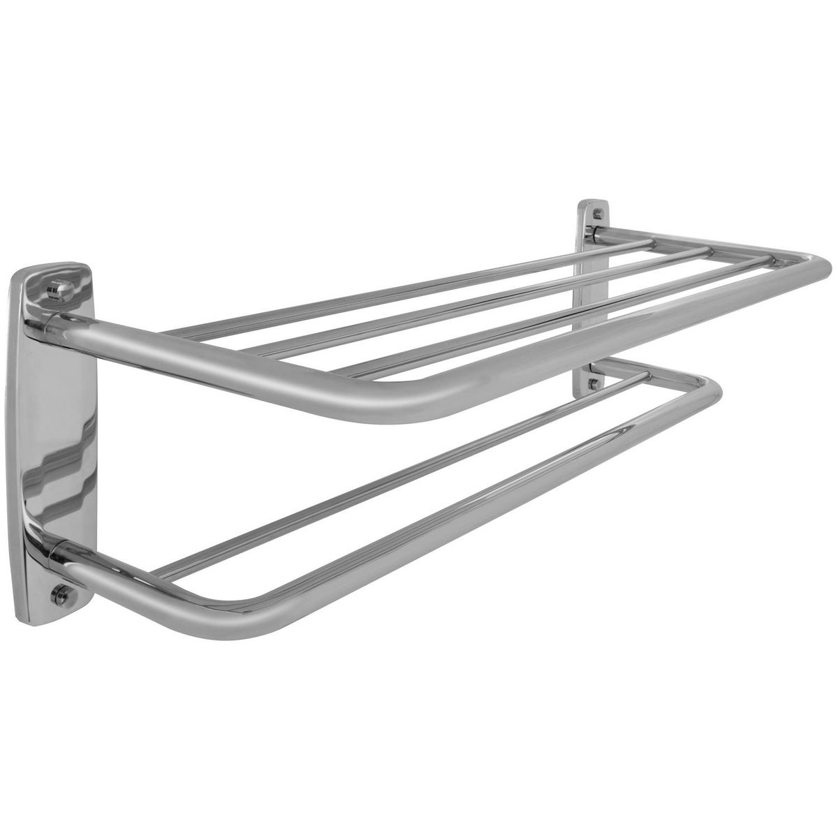 Toalheiro Barra Duplo D00536 Sensi d'Acqua Basic Prata, marca Sensi Dacqua - Foto Principal