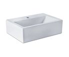 Cuba de Apoio com Mesa Retangular 43x31cm Branca Milan Sensi D'acqua