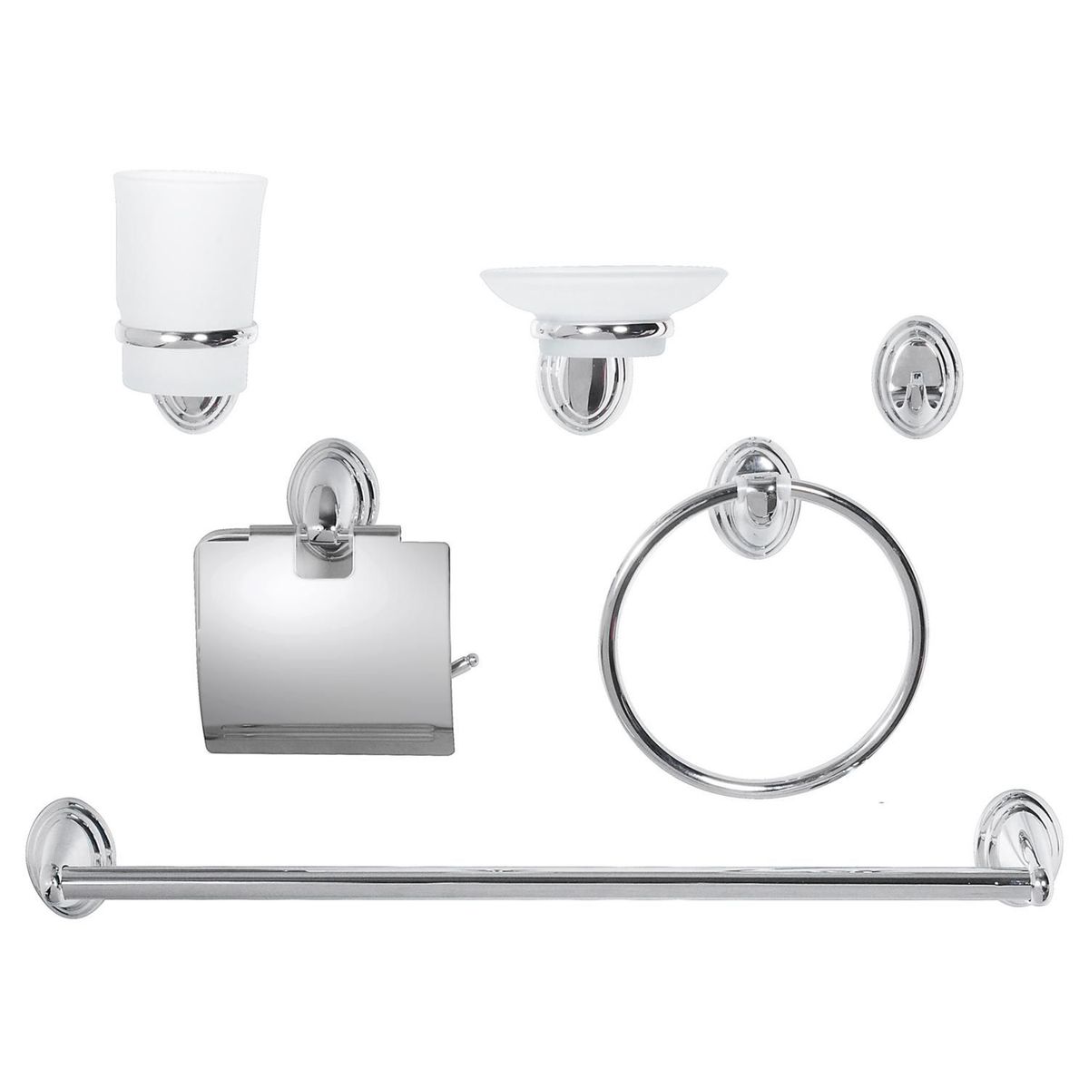 Conjunto de Accesórios com 6 Peças Turin Cromado Sensi D'acqua, marca Sensi Dacqua - Foto Principal