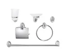 Conjunto de Accesórios com 6 Peças Turin Cromado Sensi D'acqua
