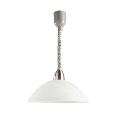 Pendente Regulvel 1 Lmpada, Prata, Bivolt