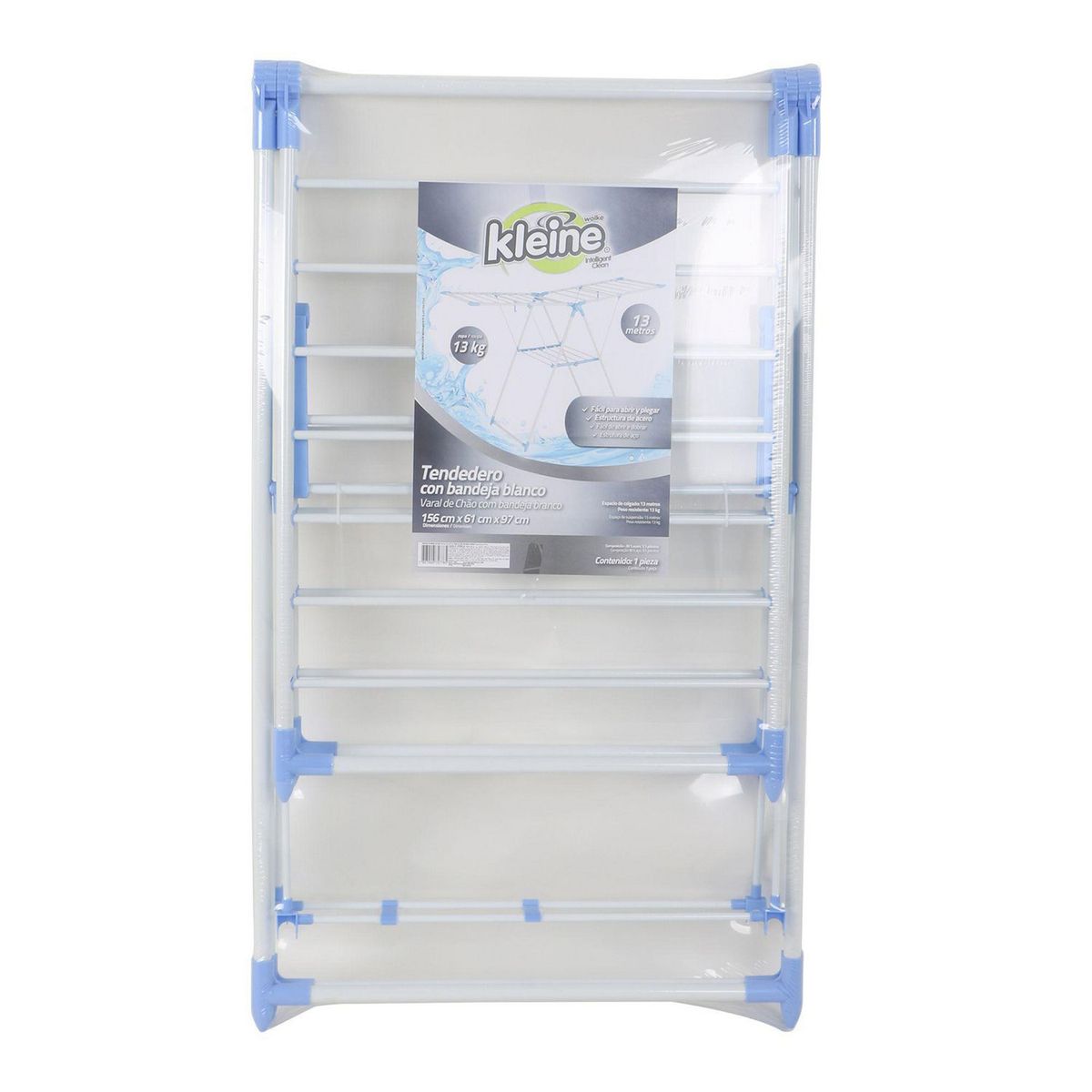 Varal Chao com Bandeja Branco Kleine Wolke 100X156X66, marca Kleine Wolke - Foto 2