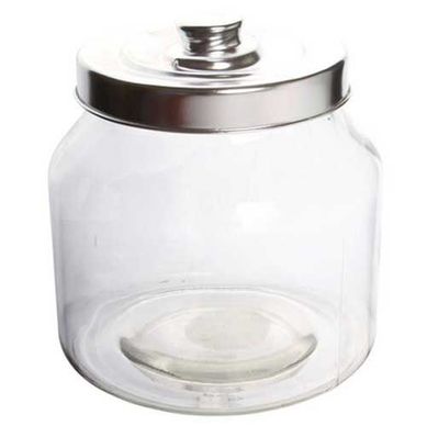 Frasco com Tampa 18cm Cr Cba Transparente 2100ml