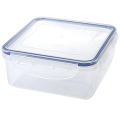 Pote Plástico Hermético Quadrado 900ml