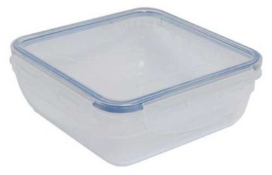 Pote Plstico Hermtico Quadrado 670ml