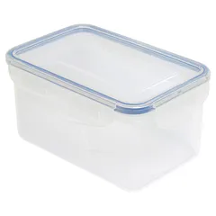 Pote Plástico Hermético Retangular 800ml