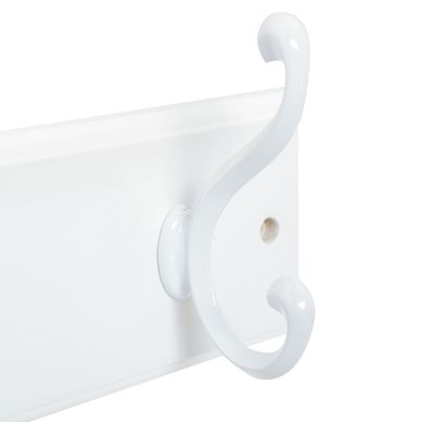 Cabideiro de Parede 4 Ganchos, Branco, 45cm