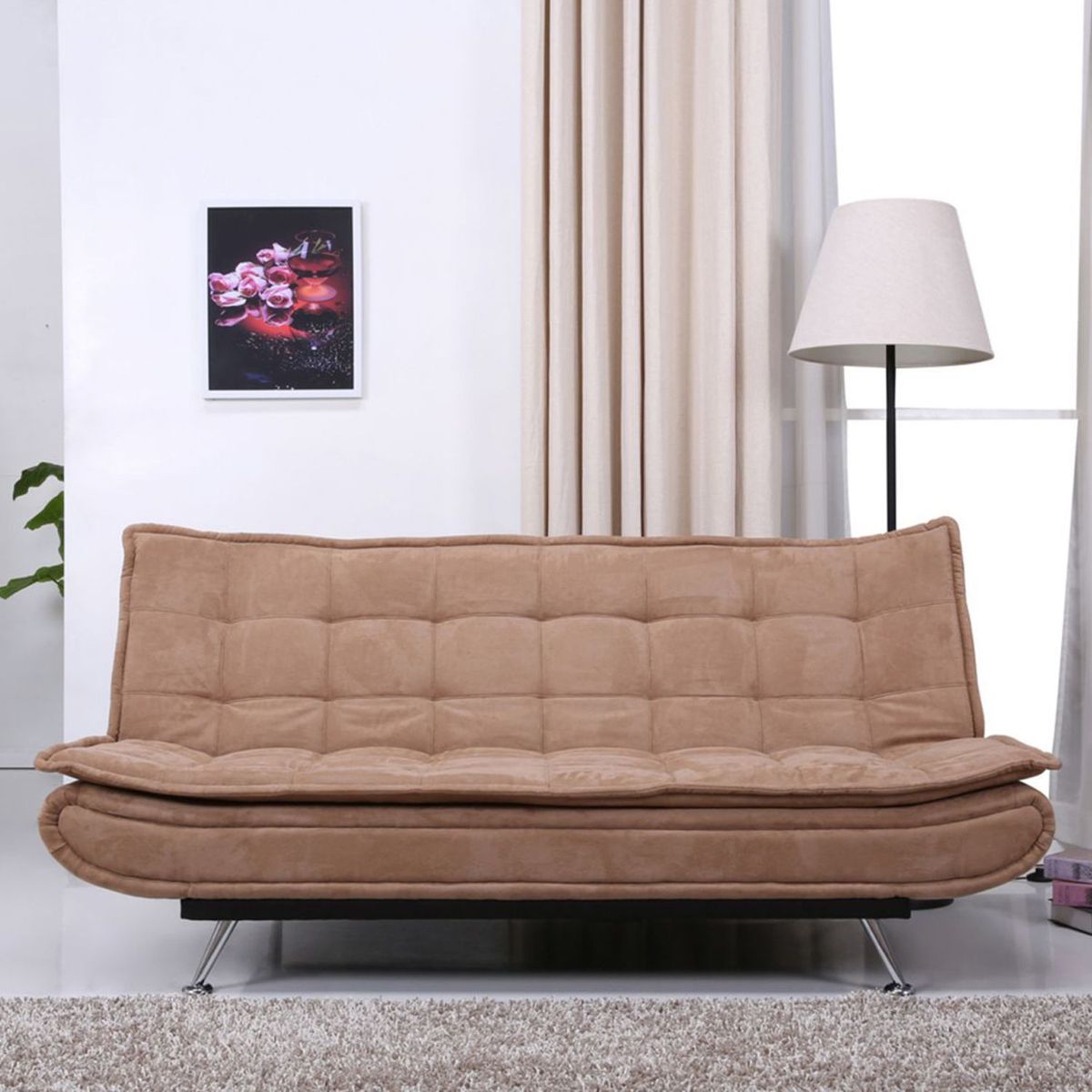 Sofá Cama Florência 196x102x90cm, marca Just Home Collection - Foto 2