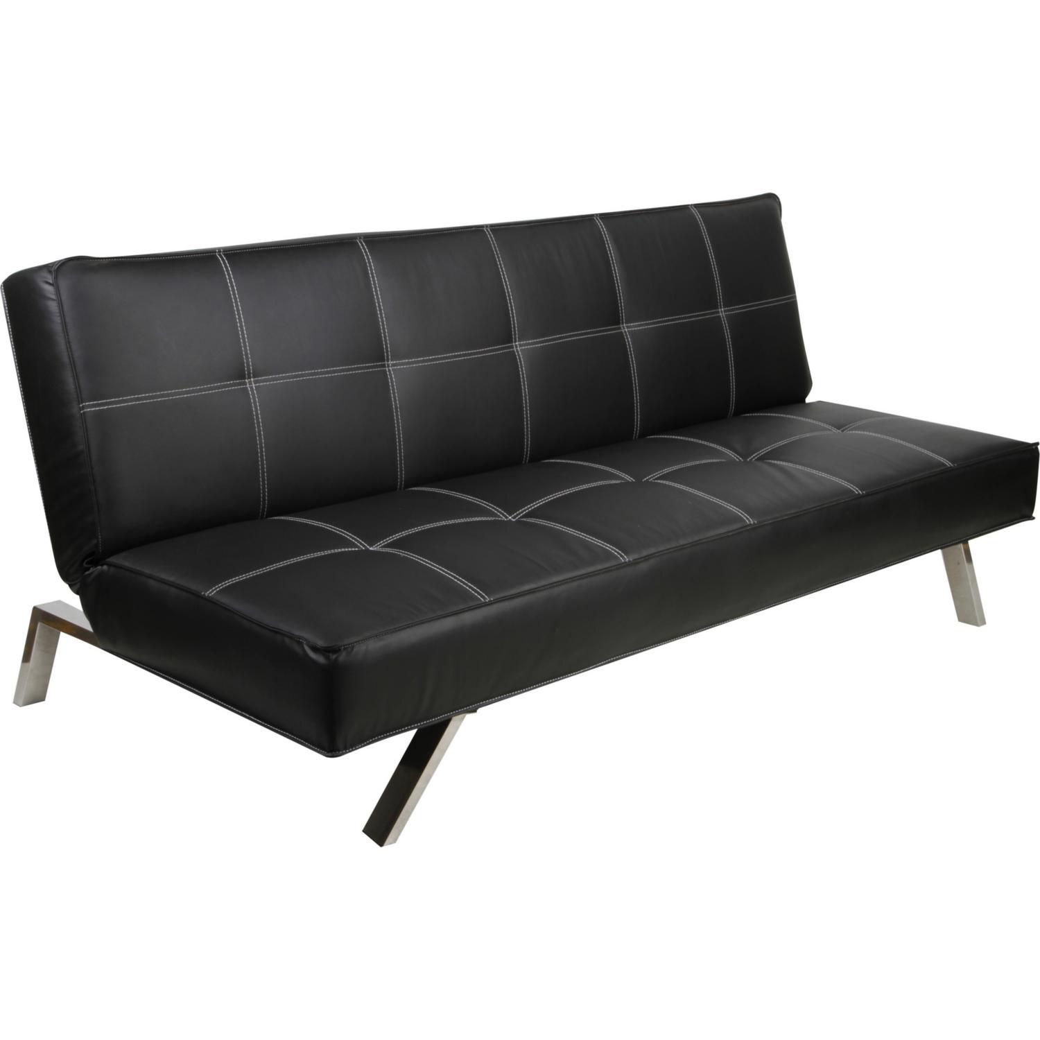 ソマビト　NICE BLACK Sofá Cama 3 Lugares Niza Preto 181X91X76Cm Just Home Collection