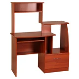 Mesa de Escritório Praga 1 Gaveta Mogno