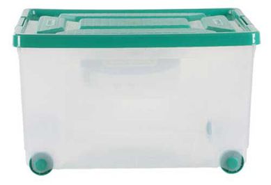 Caixa Duralux, Verde, 62L, 41x22x55cm