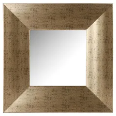 Espelho Decorativo Quadrado 40x40cm Moldura Dourado Just Home Collection