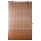 Cortina Rolo Bambu Madeira Chocolate 160X165cm