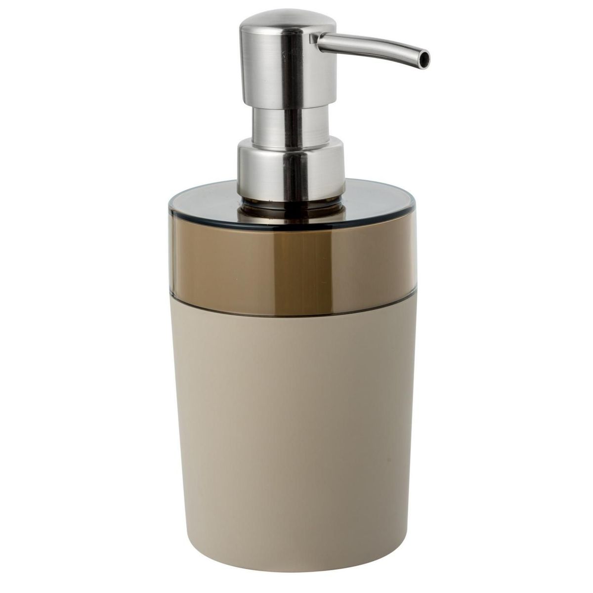 Porta Sabonete Líquido em Plástico Taupe Just Just Home Collection, marca Just Home Collection - Foto Principal