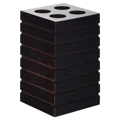 Porta Escova de Dente Bambu Preto