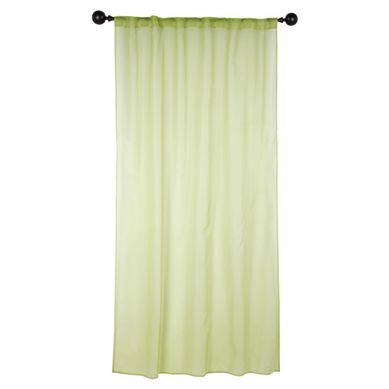 Cortina Voil 1 Folha, Verde, 145X220cm