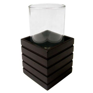 Porta Escova para Banheiro Bambu Preto Home Collection