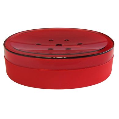 Saboneteira Plstica Vermelho Just Home Collection