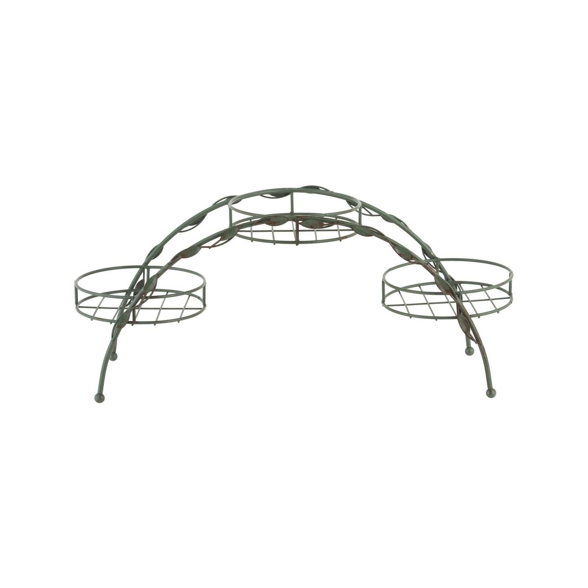 Suporte Vaso Folha MET VD 67x29x22.5cm, marca Casa Bonita - Foto Principal