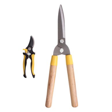 Kit Tesoura Poda 2 Peas, Preto-Amarelo