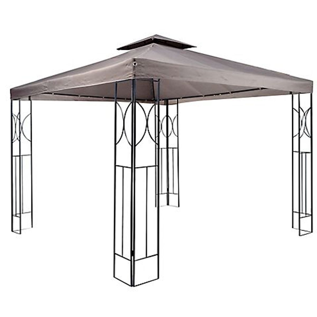 Gazebo Painel Duplo 275x300x300cm Marrom Just Home Collection, marca Just Home Collection - Foto Principal