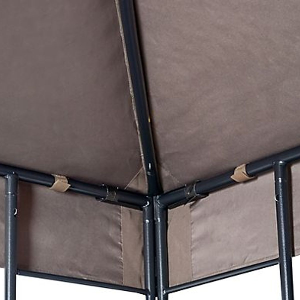 Gazebo Painel Duplo 275x300x300cm Marrom Just Home Collection, marca Just Home Collection - Foto 2