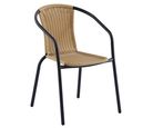 Cadeira Ratan Preto e Natural Just Home Collection