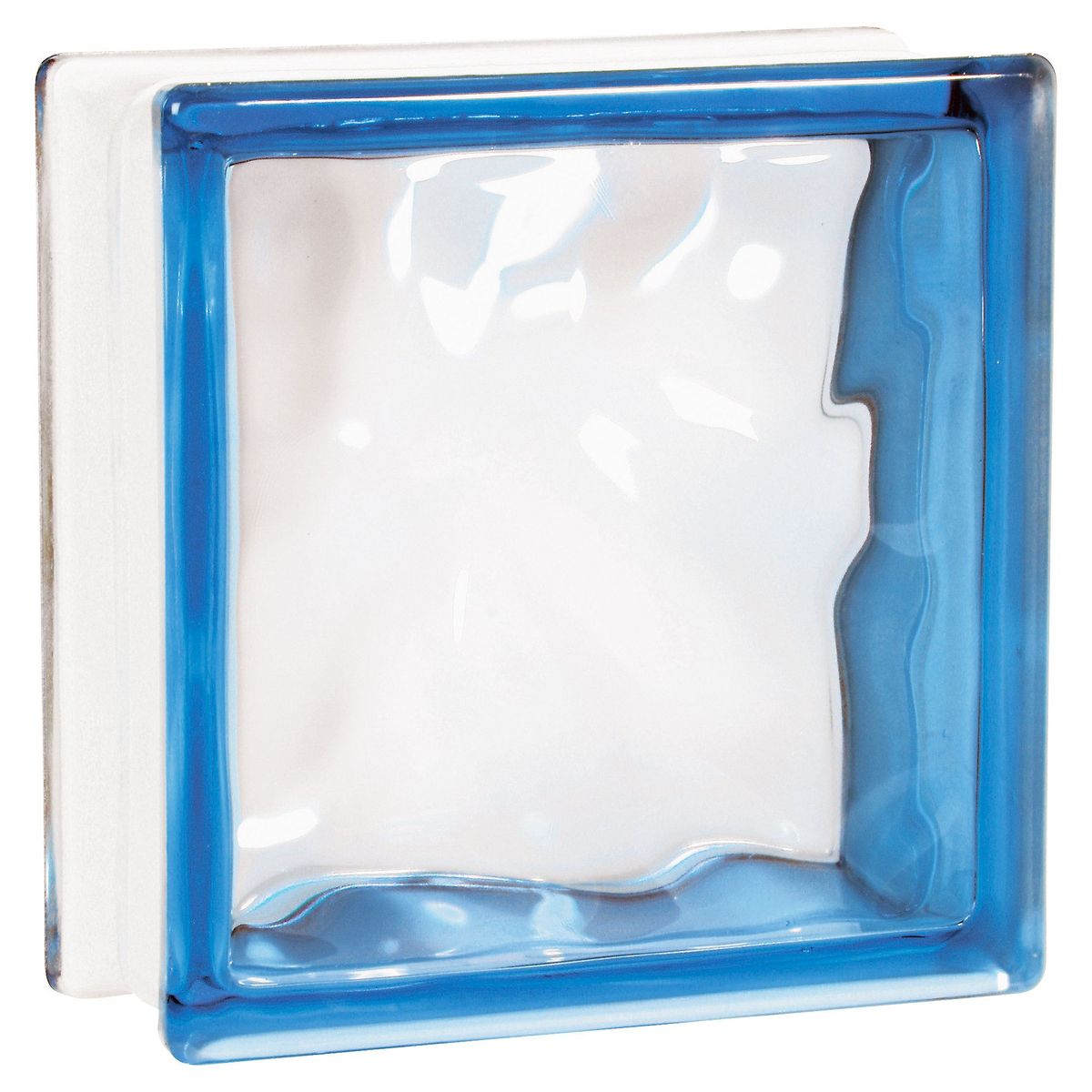 Bloco Vidro Ondulado 19x19x8cm, marca Casa Bonita - Foto Principal