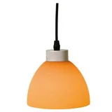 Pendente 1 Lâmpada Vidro Laranja Bivolt Just Home Collection