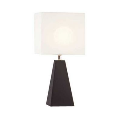 Luminria de Mesa Madeira, Preto, Bivolt