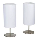 Kit 2 Luminárias de Mesa 2 Lâmpadas, Branco, Bivolt