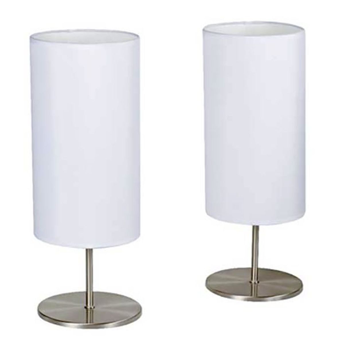 Kit 2 Luminárias de Mesa 2 Lâmpadas, Branco, Bivolt, marca Casa Bonita - Foto Principal